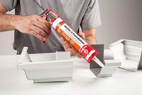 Red Devil 0697AG Gutter & Foundation Sealant, 10.1 oz., Gray, (Pack of 12) in Kuwait