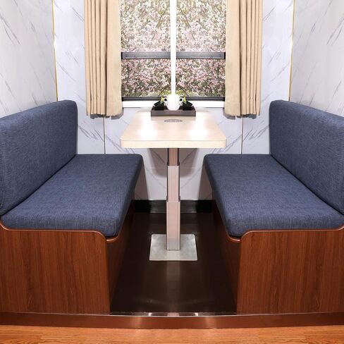 أغطية وسائد NILUOH RV Dinette، أغطية وسائد مطاطية قابلة للتمدد وأغطية بديلة للأريكة وأغطية قابلة للغسل لأريكة مقطورة السفر (غطاءان للمقعد وغطاءان لمسند الظهر، اللون 26) in Kuwait