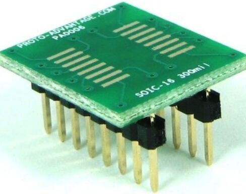 (Qty 2) Proto-Advantage PA0006 SOIC-16 to DIP-16 SMT Adapter (1.27 mm Pitch, 300 mil Body) in Saudi Arabia