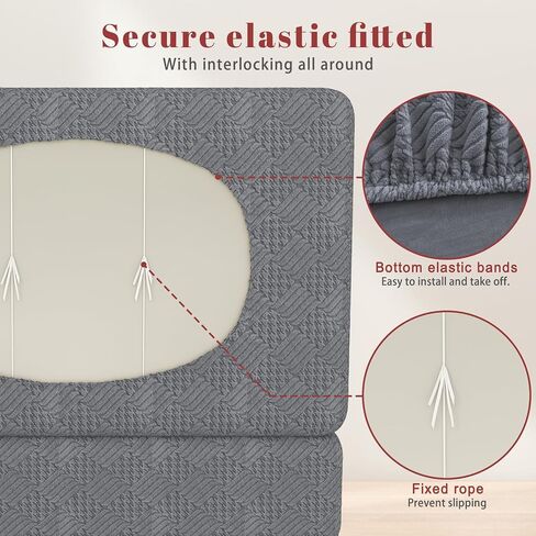 RV Dinette Cushion Covers Camper Cushion Slipcover Stretch 1/2 Set, RV Booth Seat Cover Couch Covers Sofa Seat Cover Stretchable Loveseat Sofa Protector, for Camper Car Bench Cover-Beige||Set of 2 in Saudi Arabia