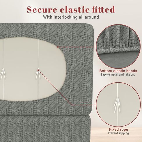 أغطية وسائد RV Dinette غطاء وسادة منزلق قابل للتمدد 1/2 مجموعة، غطاء مقعد RV Booth غطاء أريكة غطاء مقعد أريكة قابل للتمدد واقي أريكة Loveseat، لغطاء مقعد السيارة - بيج||مجموعة من 2 in Saudi Arabia