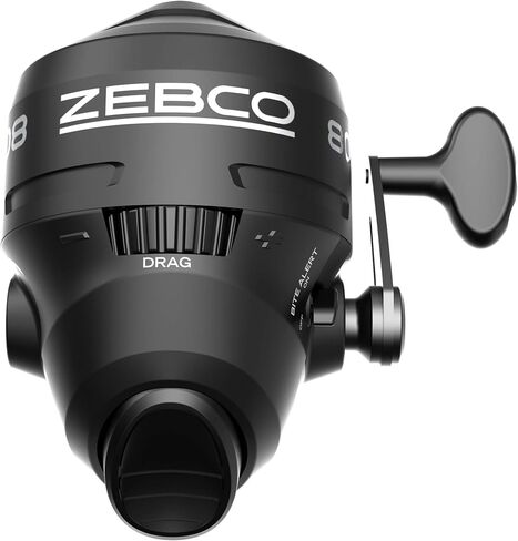 بكرة صيد الأسماك Zebco 888 Spincast، مقاس 80 بكرة، قابلة للتغيير لليد اليمنى أو اليسرى، تنبيه مدمج للعض، نسبة تروس 2.6:1، ملفوفة مسبقًا بخط Zebco بوزن 25 رطل، فضي in Kuwait