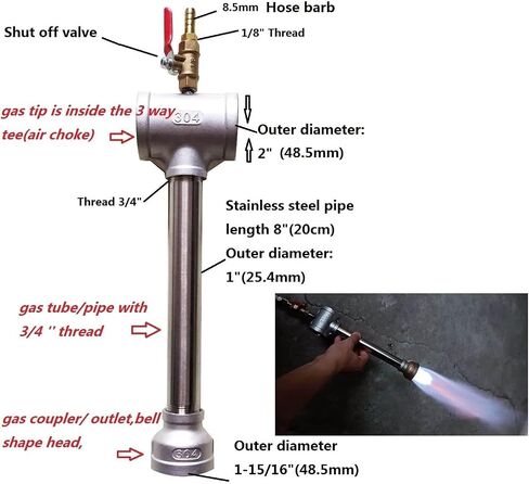 LSMIITTH 8 KG Gas Metal Melting Furnace kit 2642°F / 1450°C Propane Furnace Dual Burner (Each 100,000 BTU) Foundry Home Kiln Smelting Casting Tools Refining Recycle Gold Silver Copper Aluminium in Kuwait