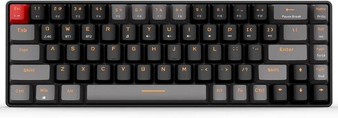 Mechanical Keyboard Gaming Keyboard Brown Switch 68-Keys Mini Design (60%) Gaming Wired Keyboard White Magicforce by Qisan in Kuwait