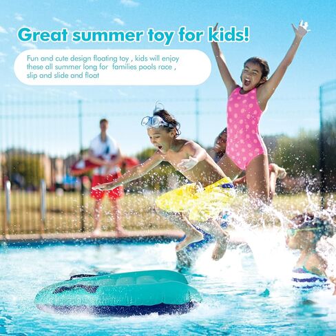 Inflatable Body Surfing Float Board Surf Rider for Slip and Slides Pool Water Game Portable Dual Boogie Board Wave Bodyboard Water Beach Fun Toy Double-Color Design for Kids and Adult 3020Inch in Kuwait