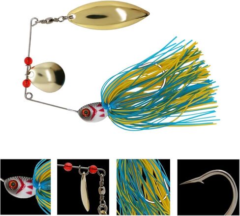 SUPERTHEO Fishing Lure Set Fishing Spoons Frog Lures Soft Hard Metal Lure Crank Popper Minnow Pencil Jig Hook for Trout Bass Salmon with Tackle Box in Kuwait