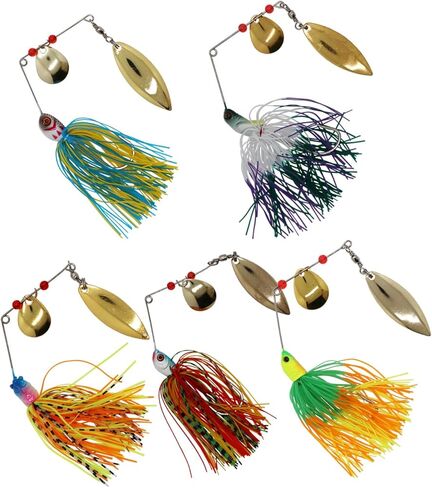 SUPERTHEO Fishing Lure Set Fishing Spoons Frog Lures Soft Hard Metal Lure Crank Popper Minnow Pencil Jig Hook for Trout Bass Salmon with Tackle Box in Kuwait