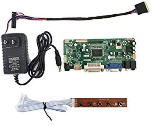 لوحة تحكم Taidacent Universal LVDS، شاشة LCD مقاس 10-65 بوصة، HDMI DVI VGA إلى LVDS، لوحة القيادة DIY، مجموعة عرض الكمبيوتر المحمول (لوحة محرك واحدة) in Saudi Arabia