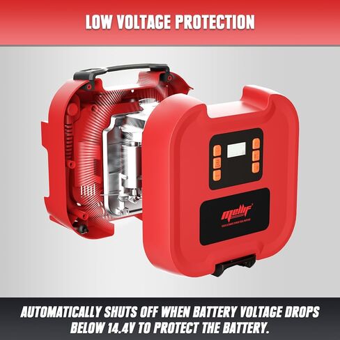 مضخة لوح مجداف لاسلكية من Mellif لبطارية ميلووكي 18 فولت (بدون بطارية)، مضخة SUP محمولة 20 رطل لكل بوصة مربعة، موصل سيارة 12 فولت تيار مستمر، إيقاف تلقائي، مضخة كهربائية لألواح التجديف القابلة للنفخ والقوارب والرياضات المائية in Kuwait