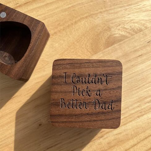 Walnut Guitar Pick Storage Box, Can Hold Many Picks, I Pick You Always and Forever, Guitar Gifts for Boyfriend Husband, 1 Pack in Saudi Arabia