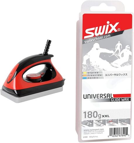 SWIX T77 Economy Waxing Iron for Alpine and Nordic Skis, Snowboard | 110V 1000 Watt Wax Iron with Temperature Adjustment in Saudi Arabia