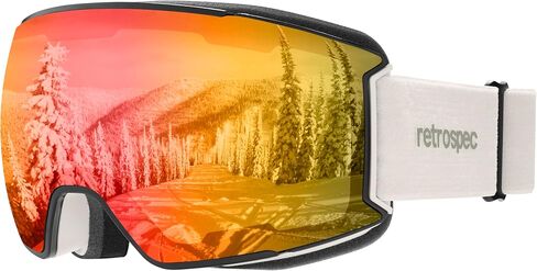 Retrospec Zenith Ski Goggles - Snowboard Goggles for Men, Women, Boys & Girls - 100% UV Protection, Anti-Fog Snow Goggles in Kuwait