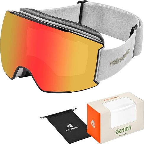 Retrospec Zenith Ski Goggles - Snowboard Goggles for Men, Women, Boys & Girls - 100% UV Protection, Anti-Fog Snow Goggles in Kuwait