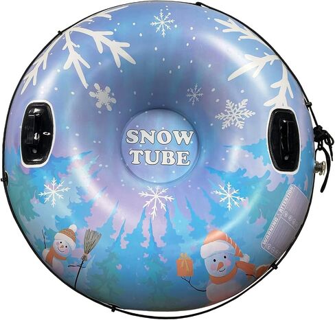 Lixada Inflatable Snow Tube PVC Thicken with Handle 35''/43.3'' for Adult, Sports Ski Sledding Inner Tubes Inflatable Ski Ring for Skiing Snowing Winter Outdoor Sports in Saudi Arabia