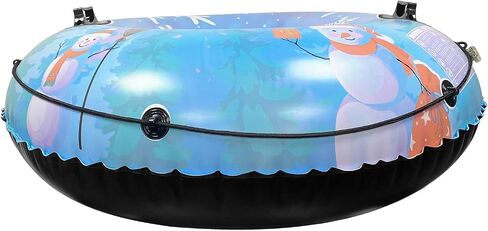 Lixada Inflatable Snow Tube PVC Thicken with Handle 35''/43.3'' for Adult, Sports Ski Sledding Inner Tubes Inflatable Ski Ring for Skiing Snowing Winter Outdoor Sports in Saudi Arabia