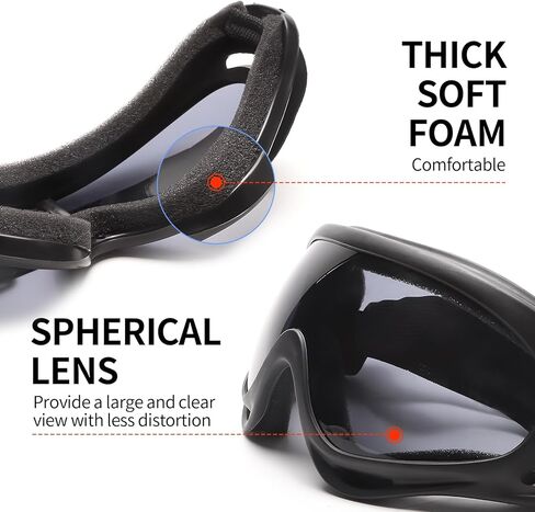 Ski Goggles Snowboard Goggles Motorcycle Goggles Adjustable Riding Goggles for Men Women Teenagers Children in Saudi Arabia