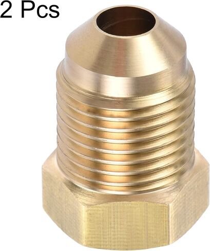 تركيب أنابيب نحاسية من uxcell، 3/8 SAE Flare Male 1/4 SAE أنثى، موصل محول الأنابيب، لتبريد مكيف الهواء، قطعتان in Kuwait
