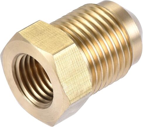 تركيب أنابيب نحاسية من uxcell، 3/8 SAE Flare Male 1/4 SAE أنثى، موصل محول الأنابيب، لتبريد مكيف الهواء، قطعتان in Kuwait