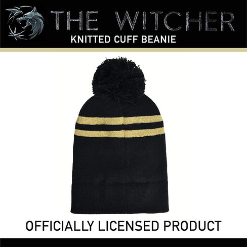 Concept One Netflix The Witcher Knitted Cuff Beanie Hat with Silver Logo in Saudi Arabia