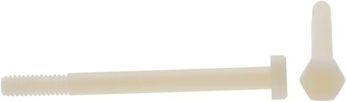 Prime-Line 9097505 Hex Head Cap Screws, 1/4 in-20 X 3 in, Nylon (10 Pack) in Saudi Arabia