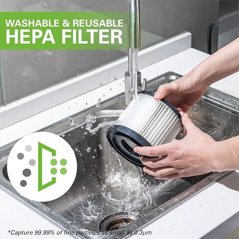 Greenworks 24V Cordless 3Gal Shop الملحقات العارية الرطبة/الجافة، أداة مكنسة كهربائية بدون فرش فقط، أخضر in Kuwait