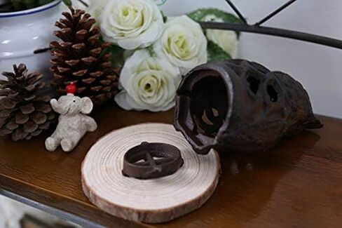 Chris.W حامل شمع على شكل بومة من الحديد الزهر، حامل شمعدان للهالوين، حامل ضوء الشموع، ديكور المنزل in Kuwait