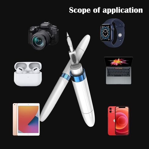 Wanther 2-Pack AirPod Cleaner Kit-4-in-1 Multi-Function Cleaning Set with Flocking Sponge, Soft Brush, and Metal Pen Tip for AirPods, Phones, Keyboards, Cameras - Pocket-Sized, Lightweight & Portable in Kuwait