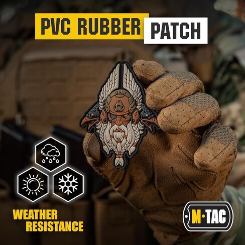 M-Tac Tactical Morale Patch Odin Viking War God 3D PVC (Grey) in Kuwait