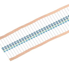 uxcell 300Pcs 4.7K Ohm Resistor, 1/4W 1% Tolerance Metal Film Resistors, Lead, 5 Bands for DIY Electronic Projects and Experiments