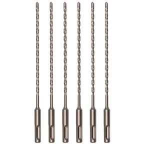 5/16" x 8" SDS Plus Hammer Drill Bits Masonry Drill Bits Carbide Tipped for Concrete, Brick, Block, Stone, 6 Pack