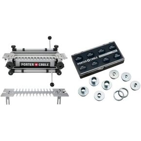 PORTER-CABLE 4212 12-Inch Deluxe Dovetail Jig with 9-Piece Template Guide Kit