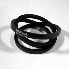 BESTORQ D158 Rubber V-Belt, Wrapped, Black, 163.2" Length x 1.25" Width x 0.89" Height, Pack of 5