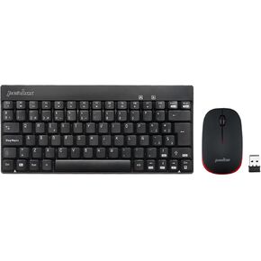 Perixx PERIDUO-712WES Mini Pack de Teclado y Ratón Inalámbrico Combo - Color Blanco - Español QWERTY