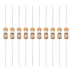YOKIVE 400 PCS Carbon Film Resistors, 1/4W 390 Ohm 5% Tolerances Resistor, Good for DIY Electronic Projects (4 Color Band, 1.77x0.09-Inch)