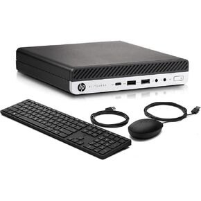 HP EliteDesk 800 G5 Mini Desktop Computer PC 9th Gen Intel Core i5-9500T 16GB DDR4 Memory, 512GB NVMe SSD, Keyboard & Mouse, WiFi-6, Bluetooth 5.0, Intel UHD Graphics 630, Windows 10 Pro (Renewed)
