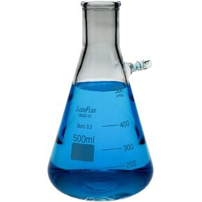 2500ML 1/2GAL Filtering Flasks Borosilicate Glass Conical Erlenmeyer Flask Pack of 1