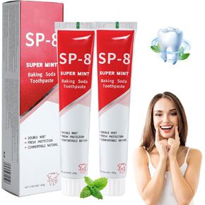 SP-8 Ultra Whitening Toothpaste, SP8 Probiotic Toothpaste, Sp 8 Toothpaste, Fresh Breath, Deep Cleaning Care(2PCS)