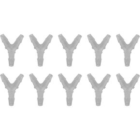 Premium Y-Connector| 10 Count | 3-Way Barbed Design | Secure Fit for Optimal Oxygen Flow | Compatible with Major Respiratory Brands | Durable, Medical-Grade Oxygen Therapy Accessory