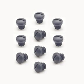 10 Pcs M12 Plastic Protective Cap, M12 Black Bolt Covers Screw Caps Assortment Kit for Panel-Mount Sockets