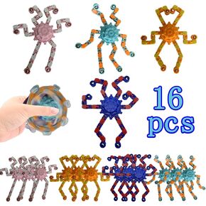 30 Pack Sensory Fidget Spinner Toys,Stress Relief Treasure Box Toys for Classroom Prizes,Pinata Easter Basket Goodie Bag Stuffers Birthday Gifts Party Favors for Kids Adults