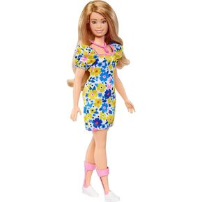 Barbie Fashionistas Doll # 208, Doll with Down Syndrome Wearing Floral Dress, Created in Partnership with The National Down Syndrome Society