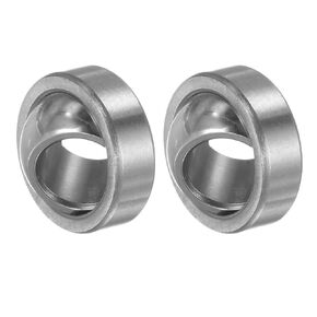 2 Pcs GE8C Spherical Plain Bearing - [7.9mm x 16mm x 7.9mm] Pre-Lubricated Radial Spherical Plain Bearing, Chrome Steel