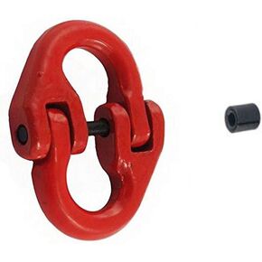 Alloy Steel Hammerlock Coupling Link, Red Painted Finish, 1/4" Trade, 2 Ton Working Load Limit