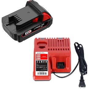 SKYON 18V 4.0Ah 72Wh 48-11-1820 استبدال البطارية لـ M-18 48-11-1820 2.0Ah 36Wh 48-11-1815 1.5Ah 27Wh بطارية ليثيوم مدمجة متوافقة مع بطارية أدوات الطاقة اللاسلكية Milwaukee 18V 2 حزمة