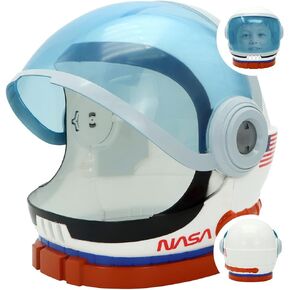 Astronaut Helmet for Kids with Movable Visor, Space Birthday party supplies, School Classroom Dress Up, Pretend Role Play Accessory Toy Set, Halloween Chritsmas Ideal Gift