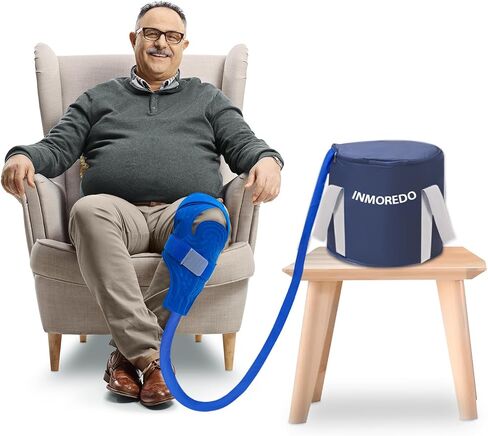 Ice Machine for Knee and Shoulder After Surgery Cold Therapy Machine for Knee and Hip Universal Compression Pad Post-Surgery Quiet Pump Strong Cryotherapy Pain Relief Treatment in Saudi Arabia