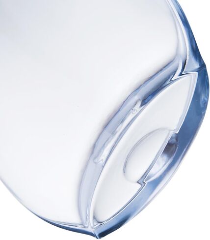 مزهرية زجاجية شفافة ذات حافة بزاوية للقطع المركزية، مزهرية زخرفية لقطع الزفاف المركزية، والحفلات، وغرفة المعيشة، وطاولة الطعام، والمدخل، وديكور المنزل، والرف، والمكتب (6 بوصة عرض × 10 بوصة ارتفاع) in Kuwait