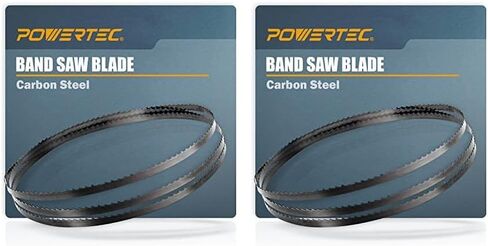 POWERTEC 105 Inch Bandsaw Blades, 1/4" x 6 TPI Band Saw Blades for Most 14" Band Saws with Riser Block Kits for Woodworking, 1 Pack (13205V) in Saudi Arabia