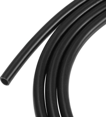 MECCANIXITY خرطوم أنابيب السيليكون 1/4 "ID 3/8" OD 3.3ft أسود لأنبوب هواء خرطوم المياه in Kuwait