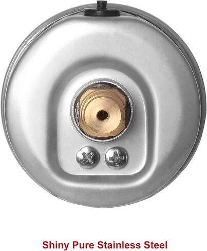 مقياس ضغط الخدمة العامة WISE P254 63 مم (2 بوصة)، قرص 1/4 بوصة NPT(M)، اتصال خلفي مركزي، مباشر، 0 ~ 210 بار/0 ~ 3000 رطل لكل بوصة مربعة (النوع الجاف)، صنع في كوريا in Kuwait